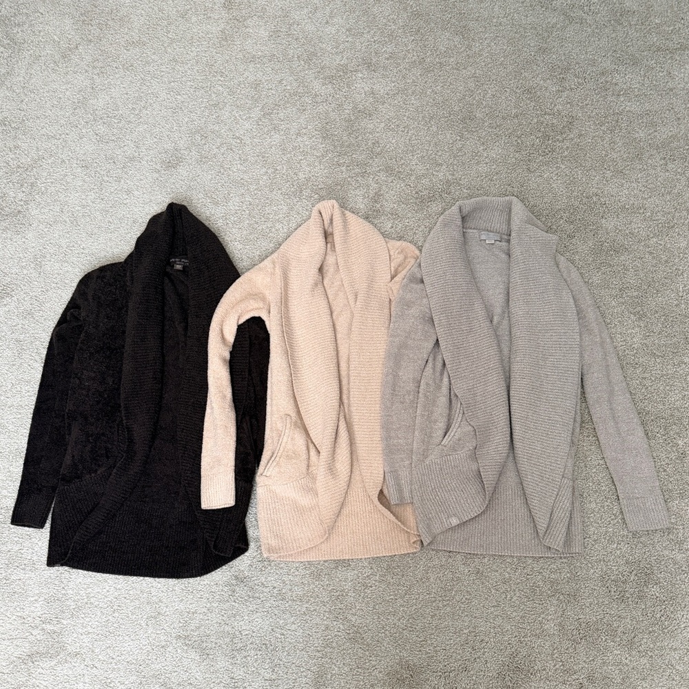3 Barefoot Dreams CozyChic Lite Circle Cardigan